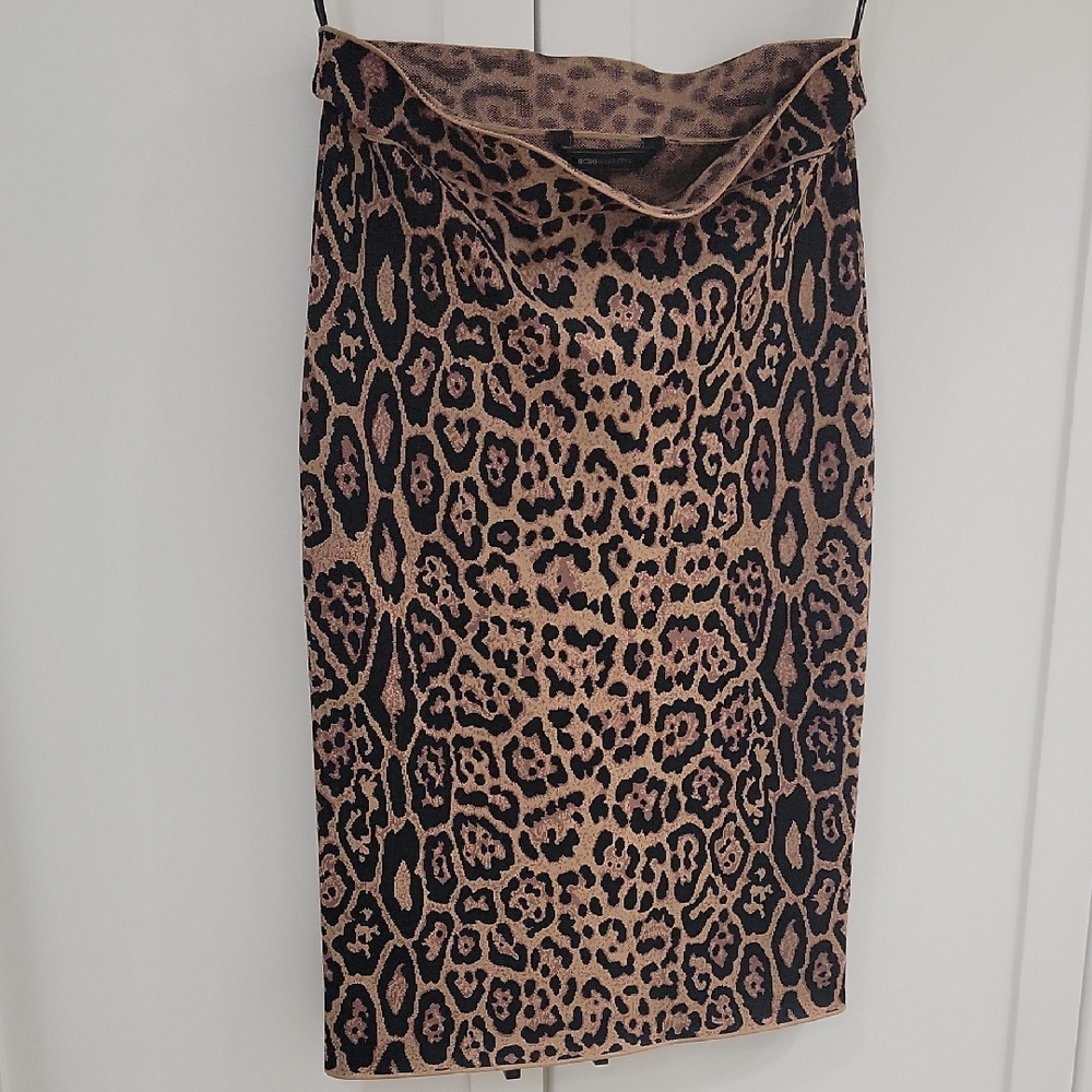 BCBG MAXAZRIA Leopard Print Women's Skirt
